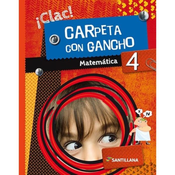 Carpeta Con Gancho 4 - Matematica 4 - Santillana (Usado)