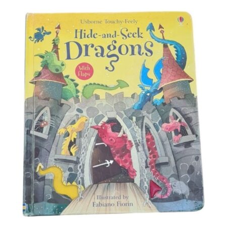 Hide - And - Seek Dragons - Usborne Touchy - Feely (Usado)