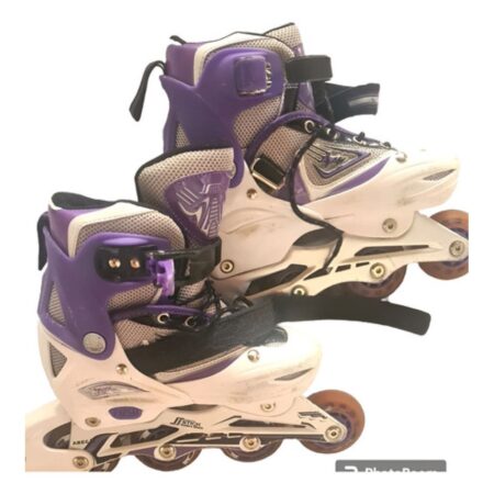 Patines Rollers Skate Niña Stick 771a - Talle 31-34 31-34 Lila Y Blanco (Usado)