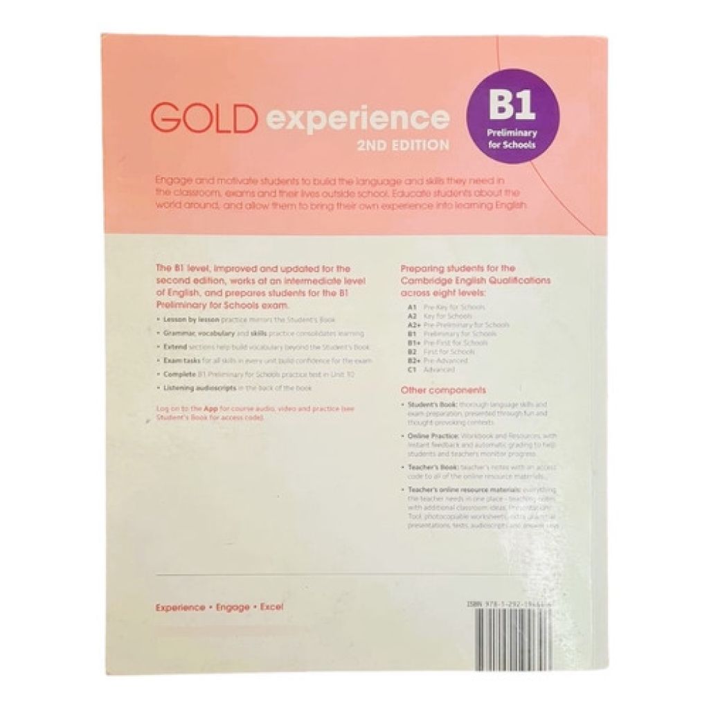 Gold Experience B1 Workbook 2nd Edition (Usado) - Image 2
