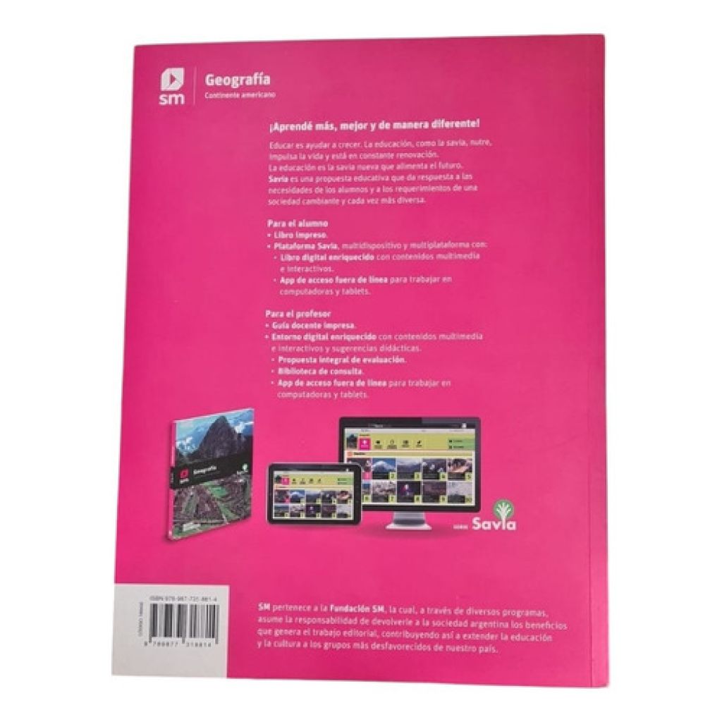 Geografía 2 : Continente Americano - Savia - Sm (Usado) - Image 2
