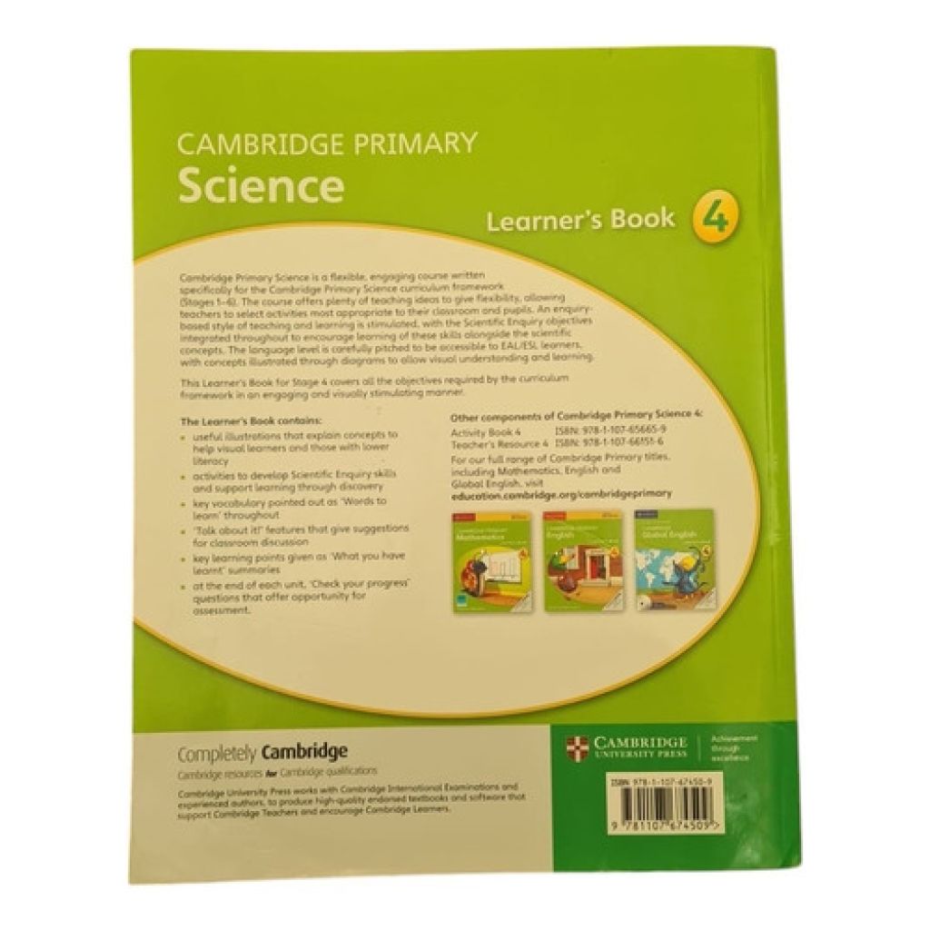 Cambridge Primary Science 4 - Learner's Book - Cambridge (Usado) - Image 2
