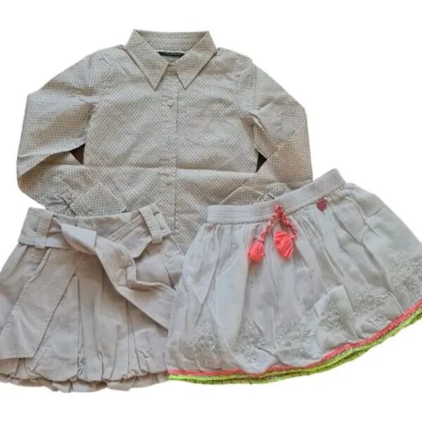 Camisa Y 2 Polleras-rapsodia-little Akiabara T. 6 (combo 6) Varios (Usado)