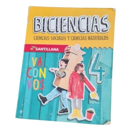 Biciencias 4 Nación -  Soc. Y Nat. Santillana + Anototador (Usado)