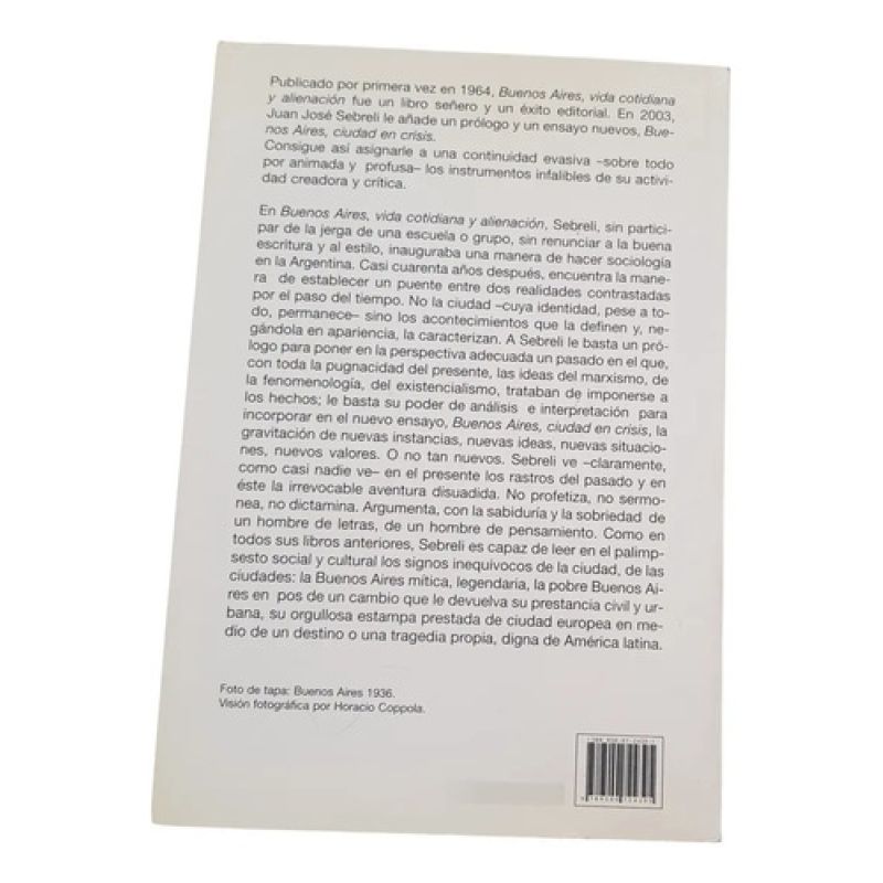 Buenos Aires, Vida Cotidiana Y Alienación - J.j Sebreli (Usado) - Image 2