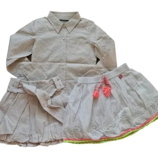 Camisa Y 2 Polleras-rapsodia-little Akiabara T. 6 (combo 6) Varios (Usado)