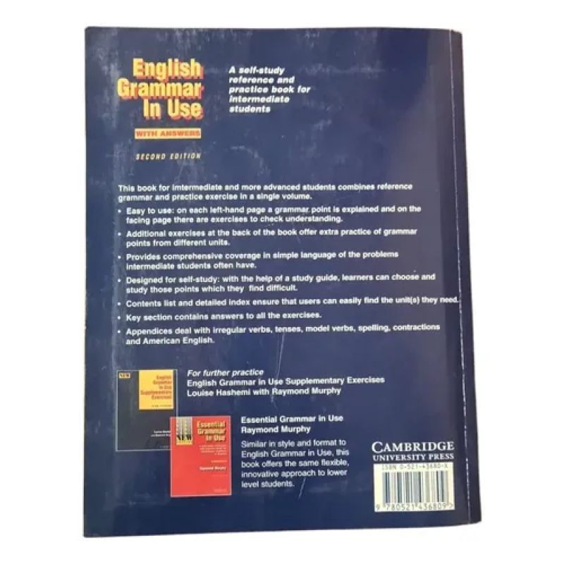 English Grammar In Use- With Answer- R Murphy- Ed. Cambridge (Usado) - Image 2