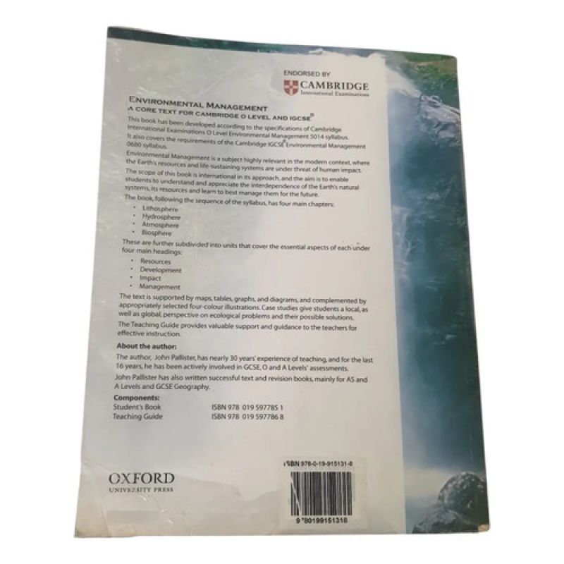 Environmental Management J. Pallister - Cambridge - Oxford (Usado) - Miniatura 2
