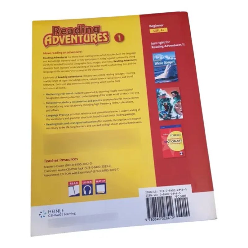 Reading Adventures 1 - National Geographic - Carmell, Scott (Usado) - Miniatura 2
