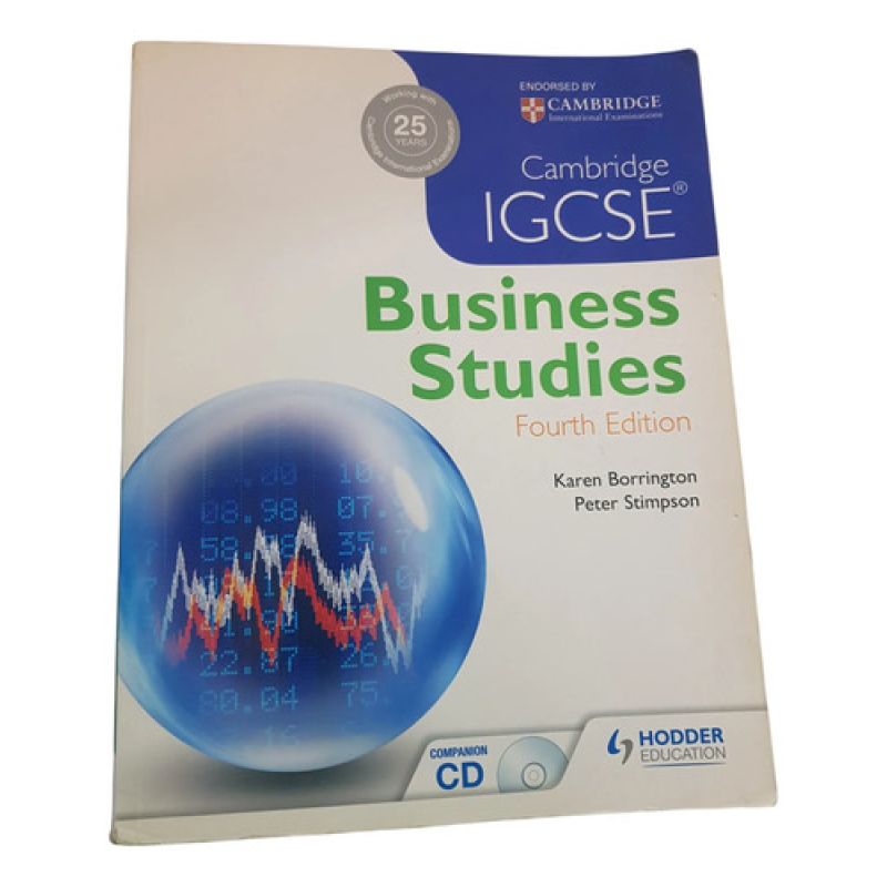 Igcse Business Studies 4 Ed K Borrington Cambridge C/cd (Usado)
