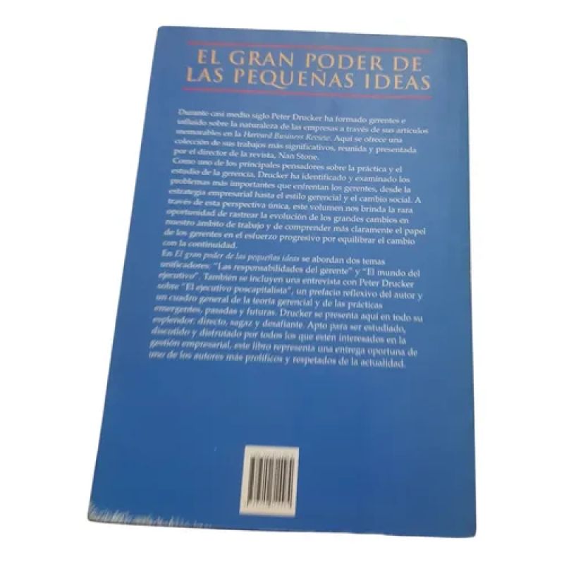 El Gran Poder De Las Pequeñas Ideas - Peter Drucker - Sudame (Usado) - Miniatura 2