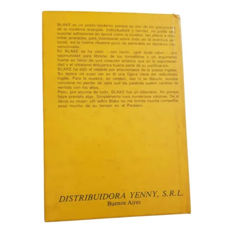 Blake - Tomo 2 - Obra Poetica Completa Edicion Bilingüe (Usado) - Miniatura 2