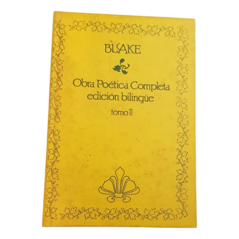 Blake - Tomo 2 - Obra Poetica Completa Edicion Bilingüe (Usado)