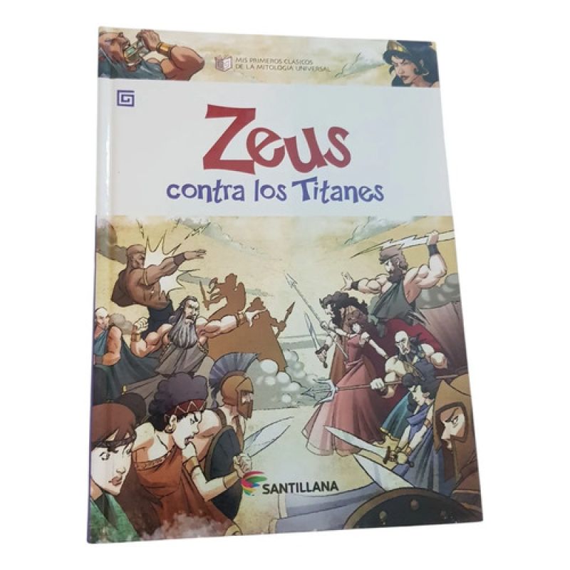 Zeus Contra Los Titanes - Santillana - Tapa Dura (Usado)