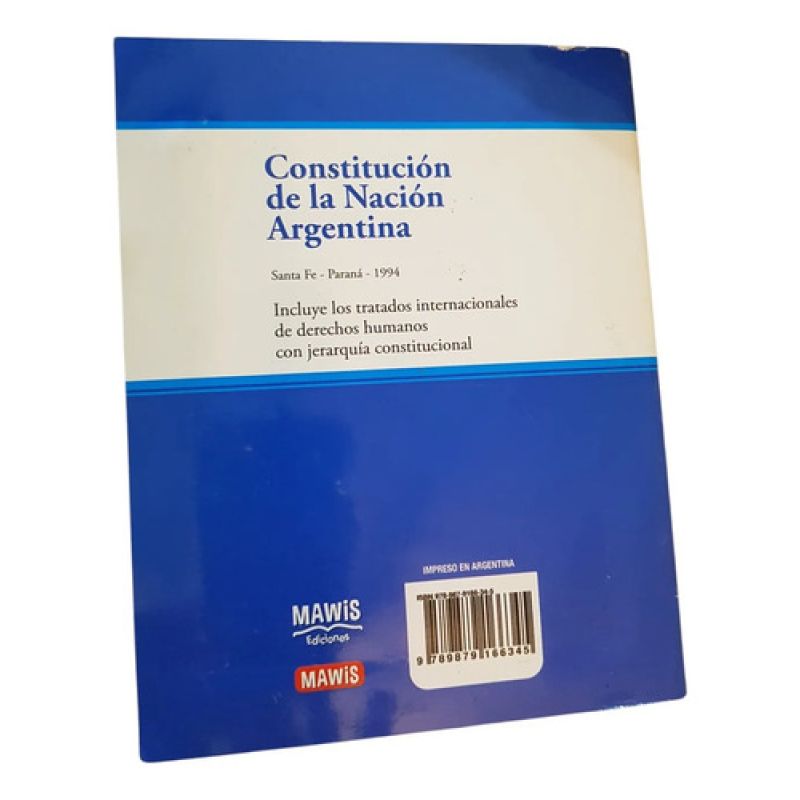 Constitución De La Nación Argentina - Editorial Mawis (Usado) - Miniatura 2