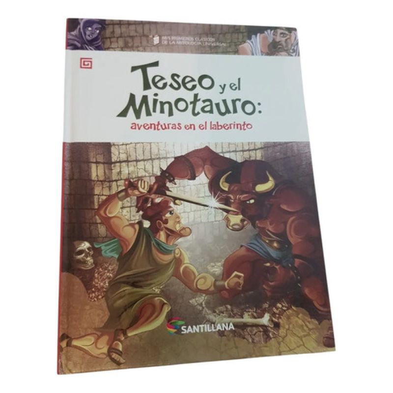 Teseo Y El Minotauro - Santillana - Tapa Dura (Usado)