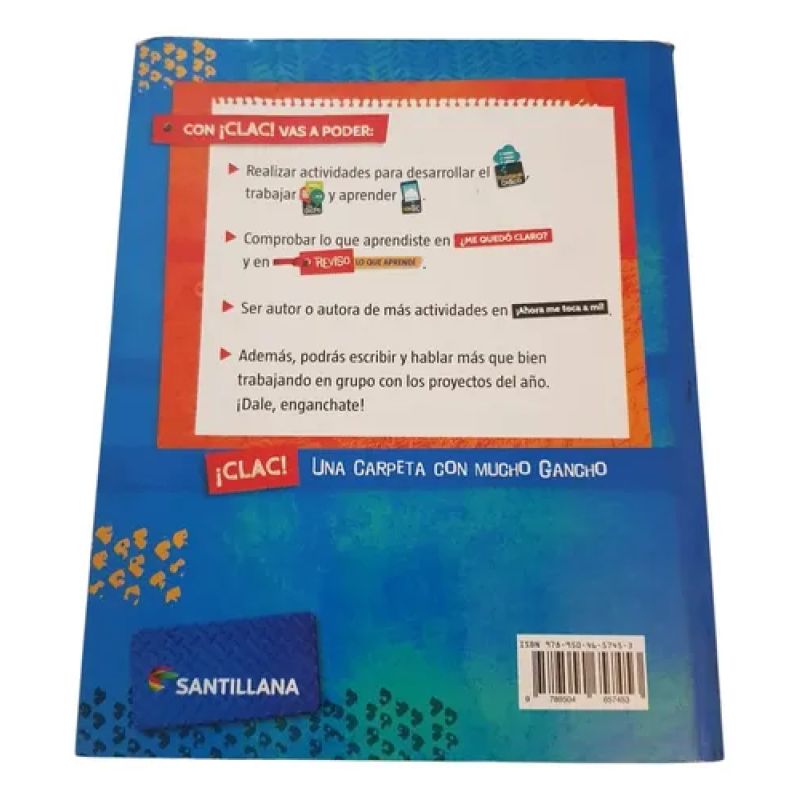 Lengua 6 Clac Carpeta Con Gancho - Santillana (Usado) - Miniatura 2