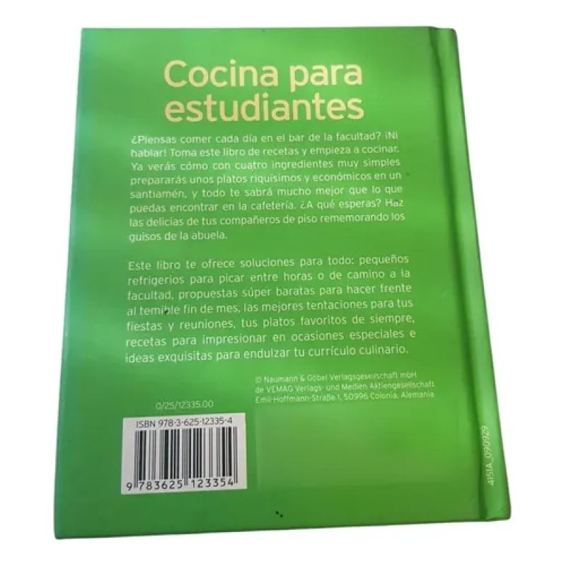 Cocina Para Estudiantes Fácil, Barata Y Deliciosa - Ngv (Usado) - Miniatura 2