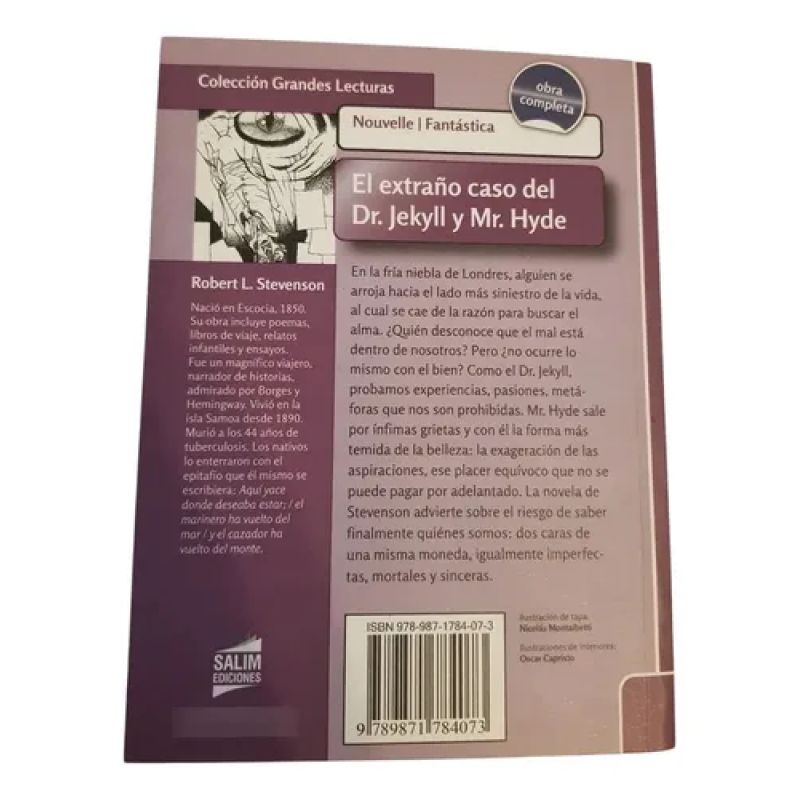 El Extraño Caso Del Dr Jekyll Y Mr Hyde  - Stevenson -salim (Usado) - Miniatura 2