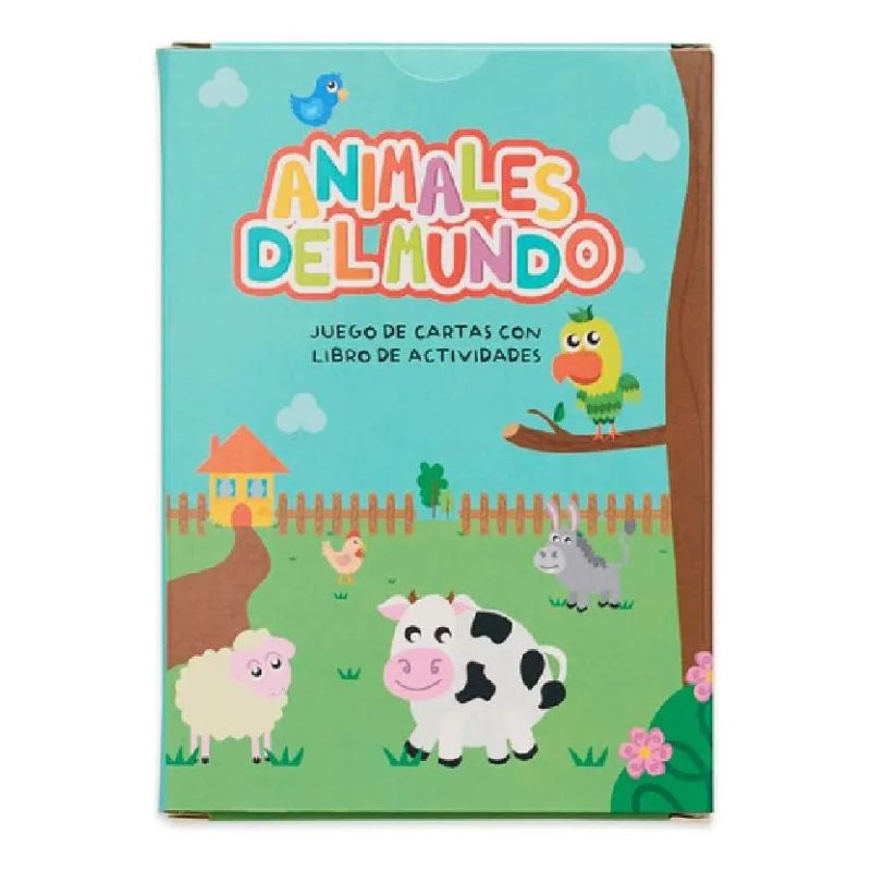 ANIMALES DEL MUNDO CARTAS + LIBRO DE ACTIVIDADES - EDUCARDS (Nuevo)