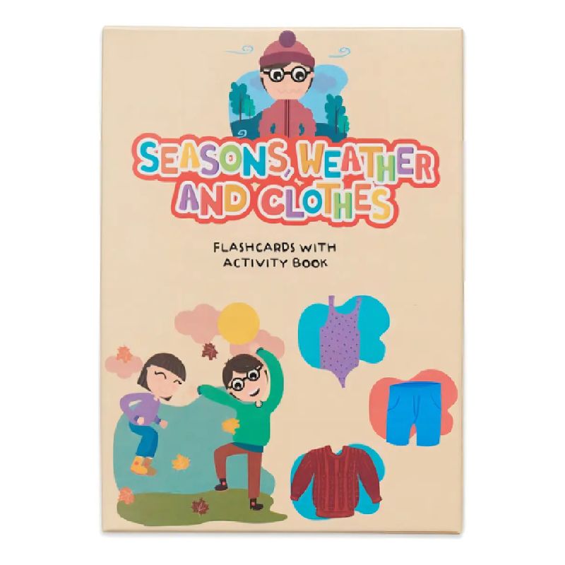 SEASONS, WEATHER AND CLOTHES  - FLASHCARDS + ACTIVITY BOOK - EDUCARDS (Nuevo)