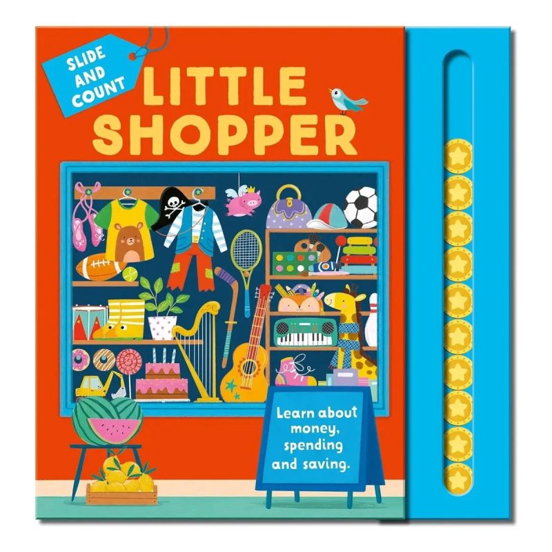 LITTLE SHOPPER - SLIDE AND COUNT - LEARN ABOUT MONEY, SPENDING AND SAVING (Nuevo)
