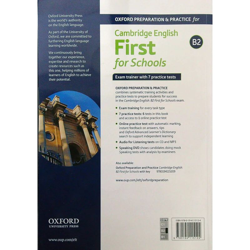 CAMB.ENG.FIRST FOR SCHOOLS EXAM TRAINER - SB NO KEY PACK (Nuevo) - Miniatura 2