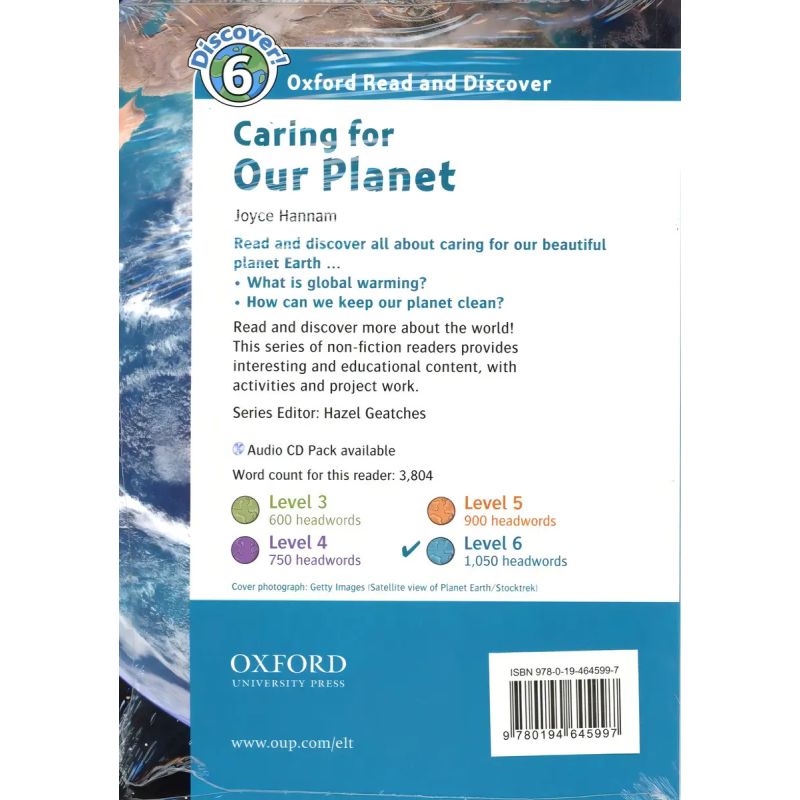 CARING FOR OUR PLANET + A/CD - READ AND DISCOVER 6 (Nuevo)
