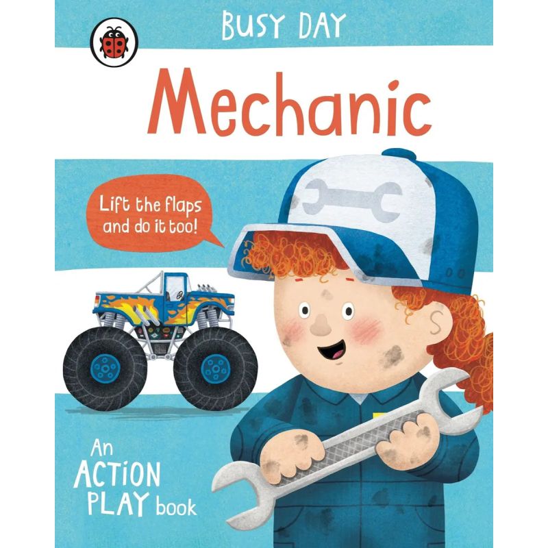 MECHANIC - BUSY DAY - AN ACTION PLAY BOOK - BOARD BOOK (Nuevo)