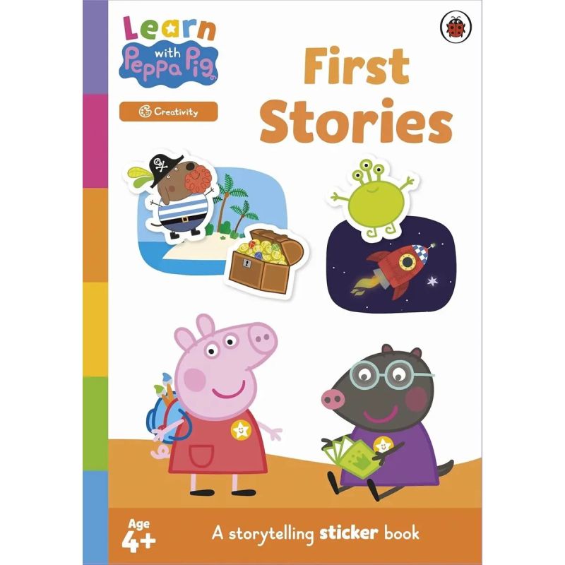 FIRST STORIES - LEARN WITH PEPPA PIG - A STORYTELLING STICKER BOOK (Nuevo)