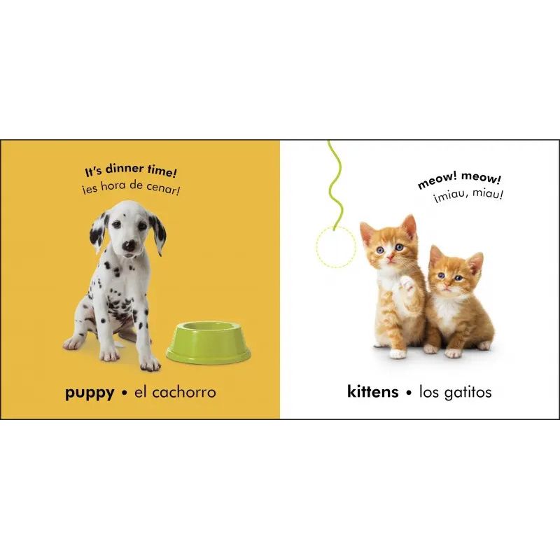 ANIMALES BEBE, LOS - BABY ANIMALS - BILINGUAL TOUCH AND FEEL - BILINGUE (Nuevo) - Miniatura 3