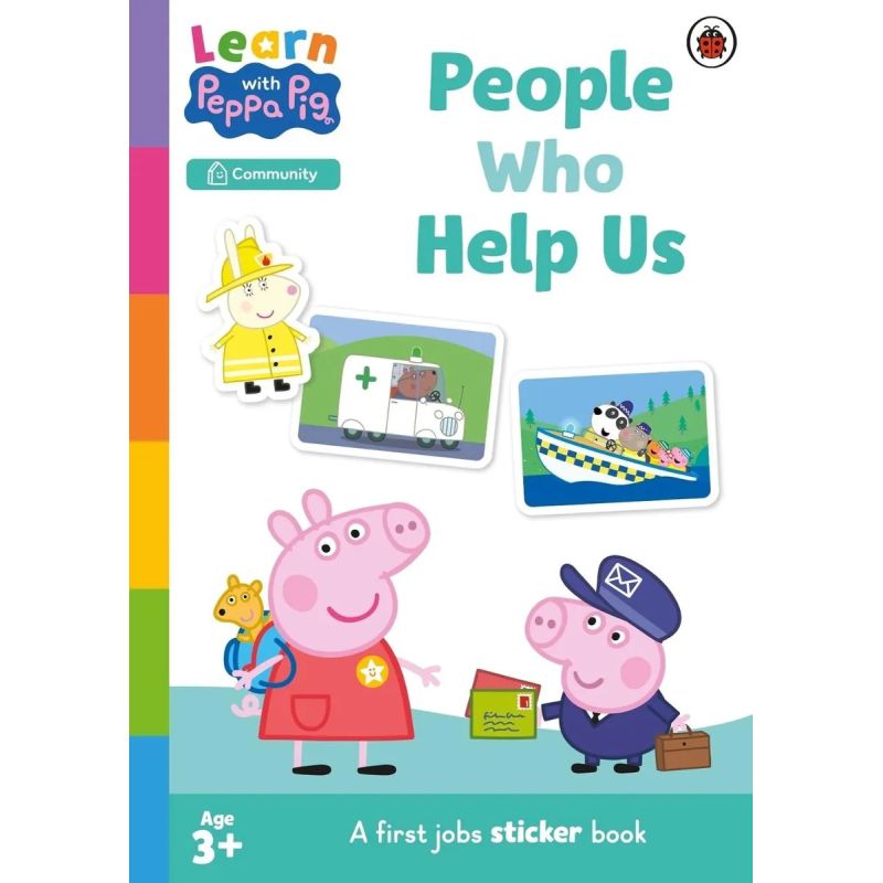 LEARN WITH PEPPA - PEOPLE WHO HELP US - STICKER ACTIVITY BOOK (Nuevo)