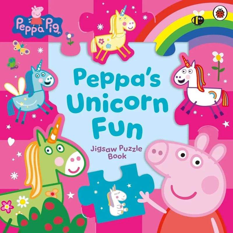PEPPA'S UNICORN FUN JIGSAW PUZZLE - PEPPA PIG - BOARD BOOK (Nuevo)