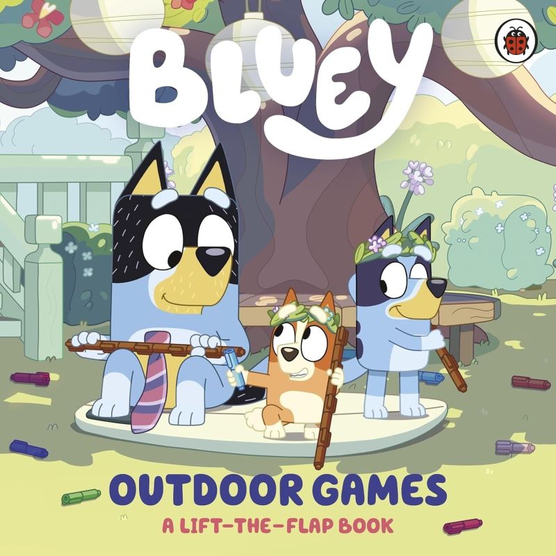 BLUEY - OUTDOOR GAMES - A LIFT-THE-FLAP BOOK - BB (Nuevo)