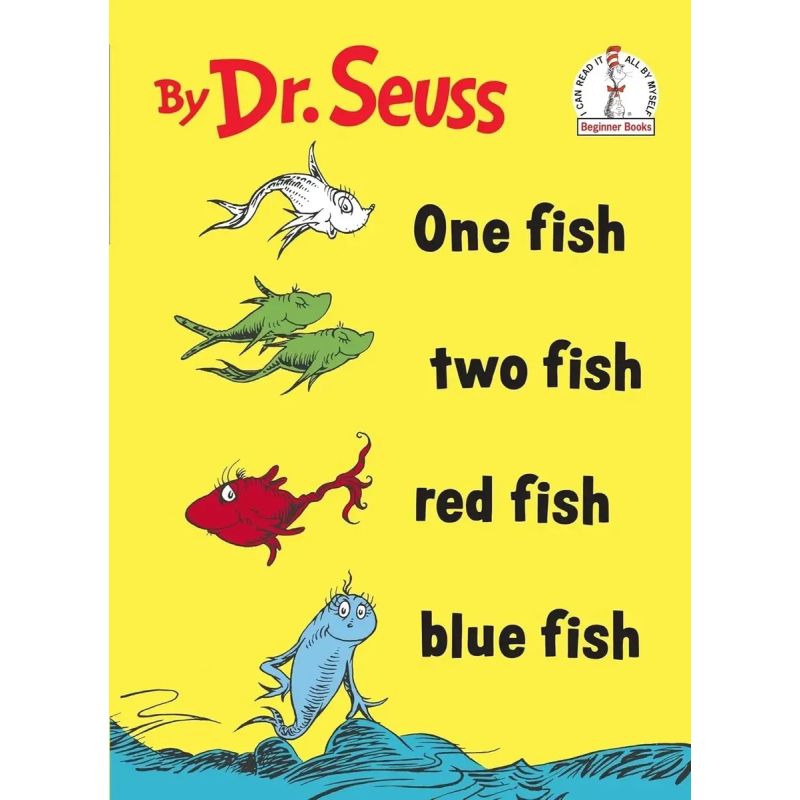 ONE FISH TWO FISH RED FISH BLUE FISH - BLUE BACK BOOK EDITION (Nuevo)