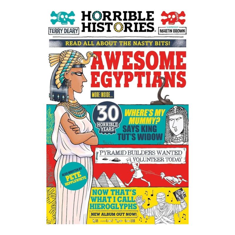 AWESOME EGYPTIANS - HORRIBLE HISTORIES (NEWSPAPER EDITION) (Nuevo)