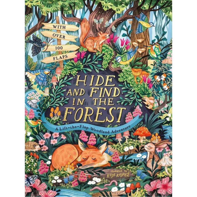 HIDE AND FIND IN THE FOREST: A LIFT-THE-FLAP WOODLAND ADVENTURE - BOARD BOOK (Nuevo)