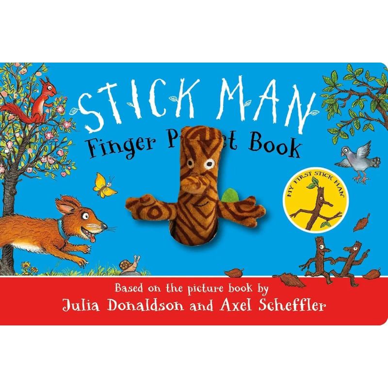 STICK MAN - FINGER PUPPET BOOK - BOARD BOOK (Nuevo)