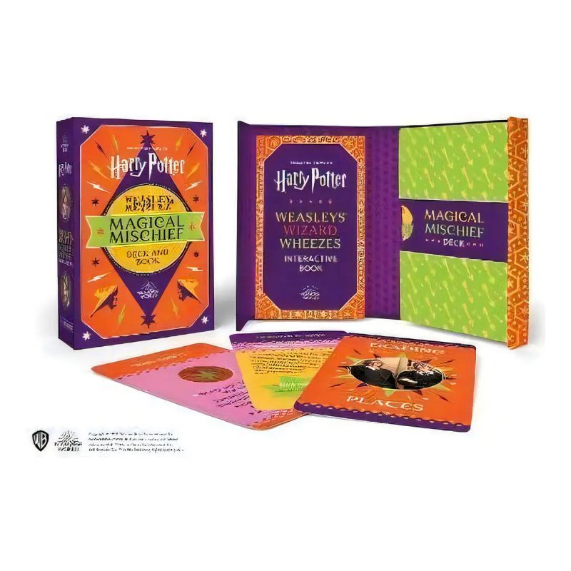 HARRY POTTER WEASLEY &amp; WEASLEY MAGICAL MISCHIEF - DECK AND BOOK (Nuevo)