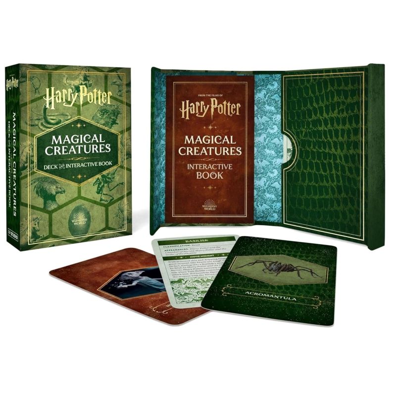 HARRY POTTER MAGICAL CREATURES - DECK AND INTERACTIVE BOOK (Nuevo)