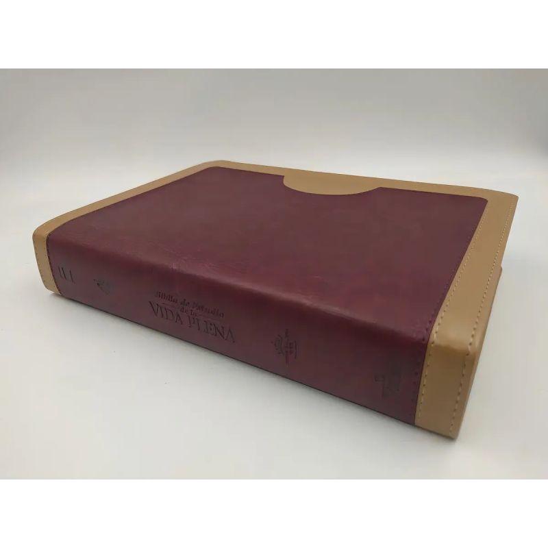 BIBLIA DE ESTUDIO VIDA PLENA RVR 1960 - CUBIERTA LEATHERSOFT (Nuevo)
