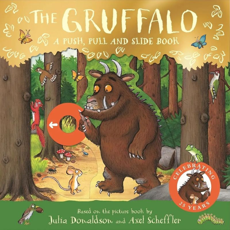 GRUFFALO, THE - A PUSH, PULL AND SLIDE BOOK - BOARD BOOK (Nuevo)