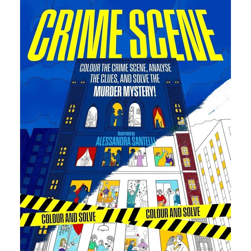 CRIME SCENE - COLOUR AND SOLVE (Nuevo)