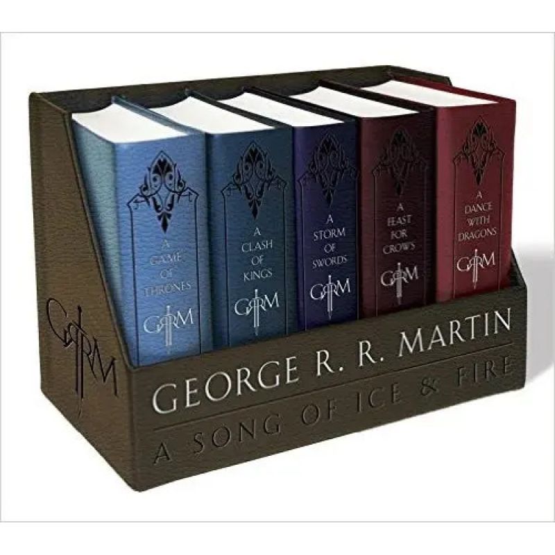 GAME OF THRONE'S LEATHER-CLOTH BOXED SET OF 5 BOOKS (Nuevo)