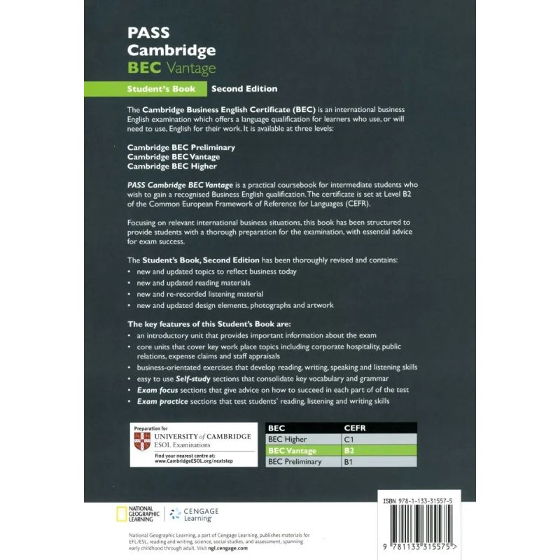 PASS CAMBRIDGE BEC VANTAGE 2/ED.- SB (Nuevo) - Miniatura 2