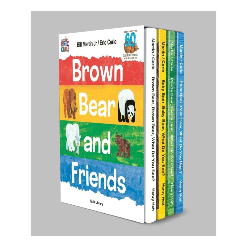 BROWN BEAR AND FRIENDS LITTLE LIBRARY - WORLD OF ERIC CARLE - MINI BOX SET HB (Nuevo)