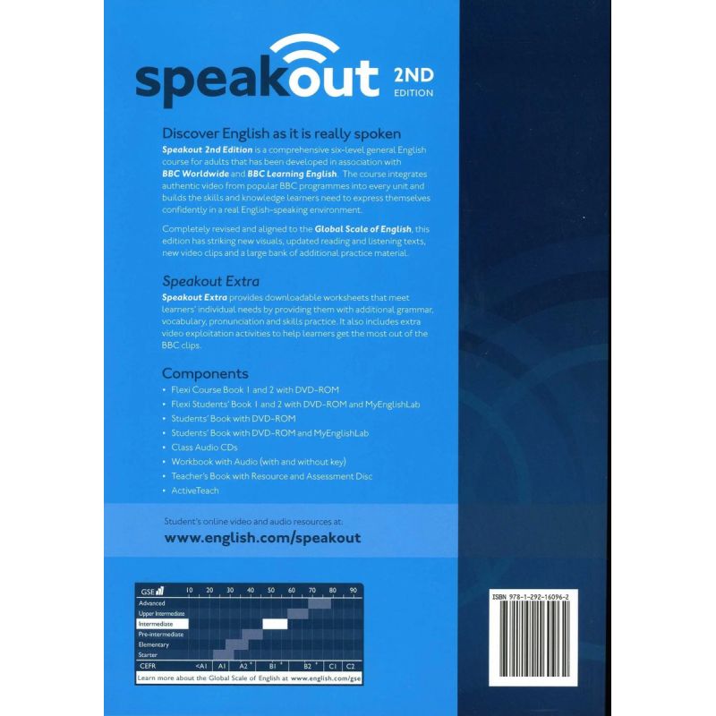 SPEAKOUT INTERM.2/ED.- SB FLEXI 1 + DVD + MYENGLISHLAB (Nuevo)