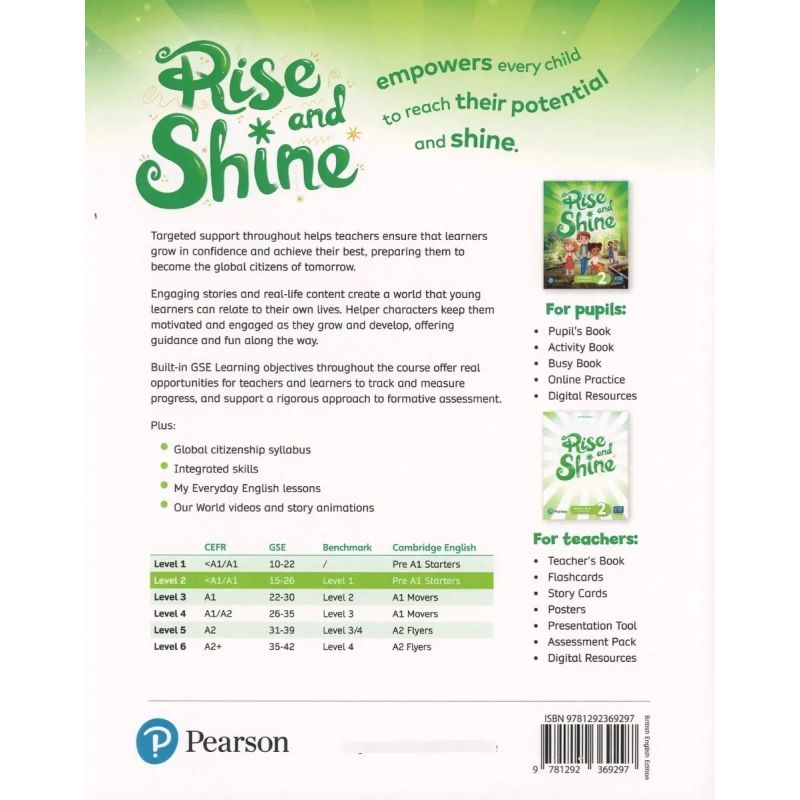 RISE AND SHINE 2 - PUPIL'S BOOK + PEP ACCESS CODE PACK (Nuevo) - Miniatura 3