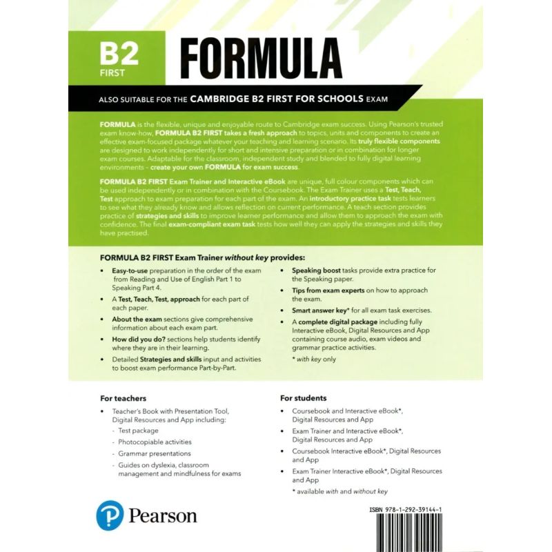 FORMULA B2 FIRST - EXAM TRAINER + INTERAC E-BK NO KEY + DIGITAL RESOURCES + APP (Nuevo) - Miniatura 2