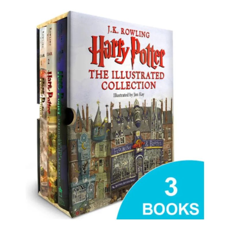 HARRY POTTER - THE ILLUSTRATED COLLECTION - BOOKS 1-3 BOXED SET (HB) * (Nuevo) - Miniatura 2
